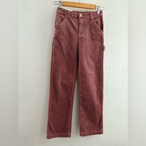 JOE'S Kids' The Lola crop high rise straight Corduroy Jeans In Fairy Tale 16
